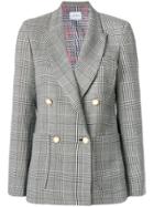 Forte Dei Marmi Couture Checked Double Breasted Blazer - Black