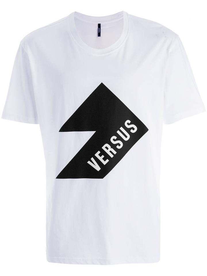 Versus - Logo Print T-shirt - Men - Cotton - L, White, Cotton