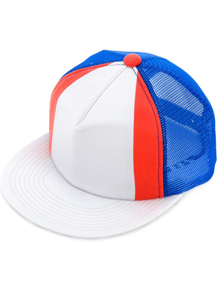 Facetasm - Panelled Cap - Men - Nylon/rexcell - One Size, Grey, Nylon/rexcell