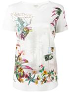 Etro - Travel Print T-shirt - Women - Cotton - 46, Women's, White, Cotton