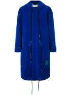 Off-white Oversized Hooded Parka - Blue