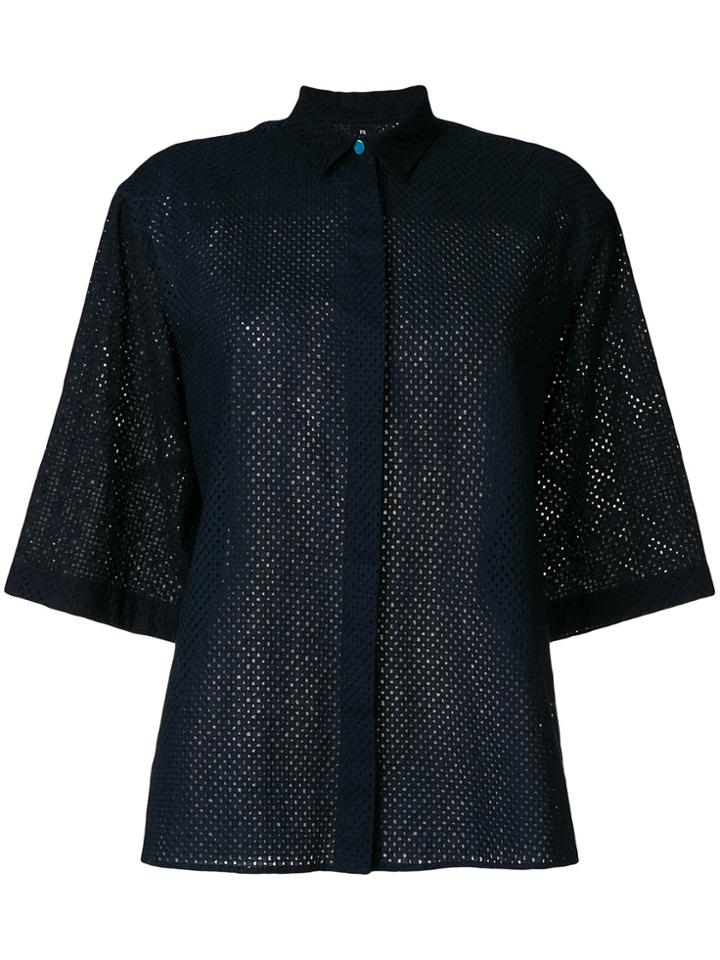 Ps By Paul Smith Short Sleeve Shirt - Blue