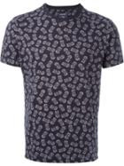 Woolrich Pineapple Print T-shirt, Men's, Size: Xl, Blue, Cotton