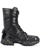 Premiata Ridged Sole Boots - Black