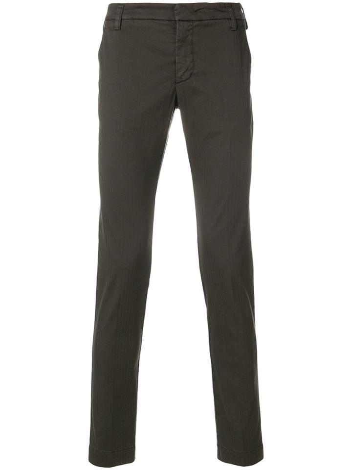 Entre Amis Slim Fit Trousers - Brown