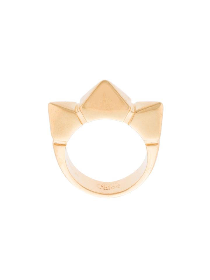 Chloé Spiked Ring - Metallic
