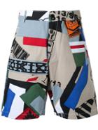 Ktz 'patchwork Gusset' Printed Short