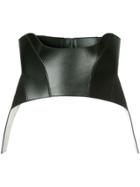 Alexander Mcqueen Leather Corset Belt - Black