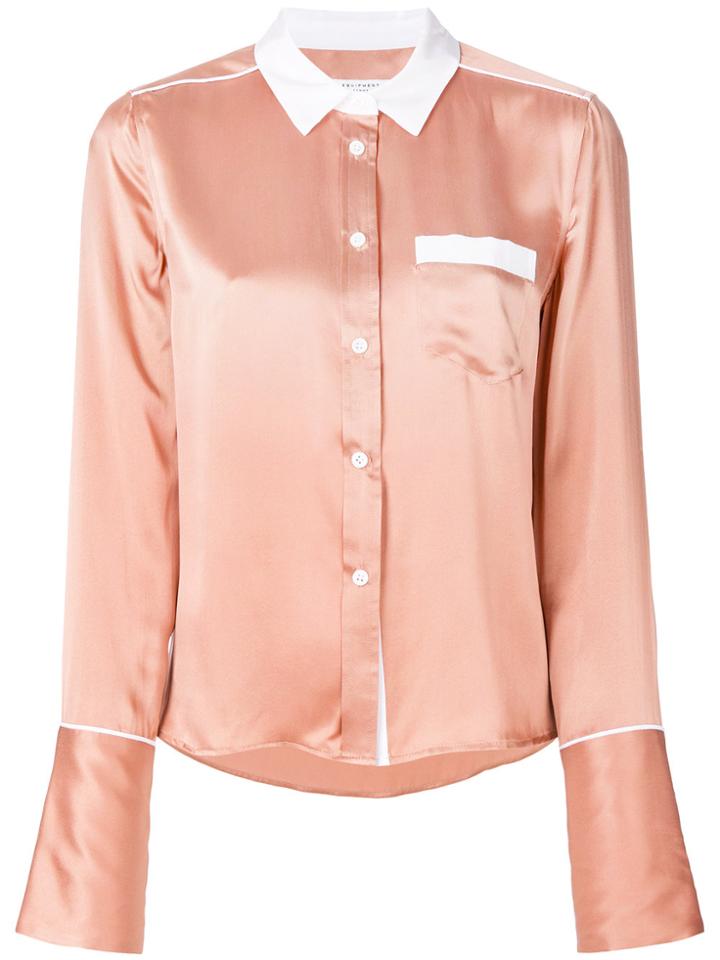 Equipment Huntley Shirt - Pink & Purple