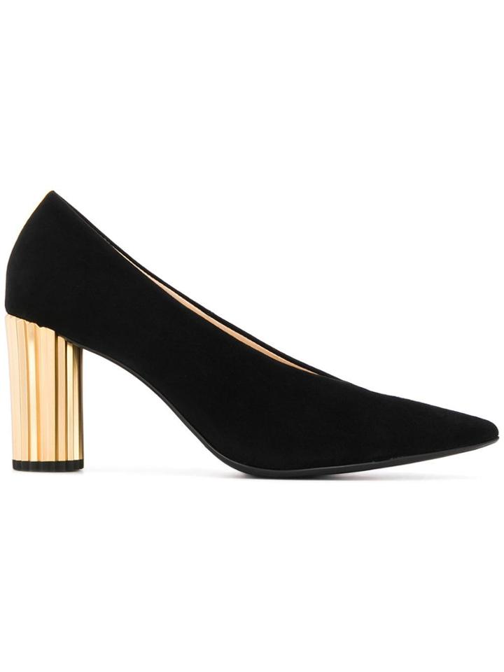 Hogl Metallic Heel Pumps - Black