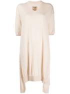 Uma Wang Asymmetric Knitted Dress - Neutrals