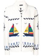 Polo Ralph Lauren Boat Motif Cardigan - White