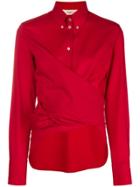 Ports 1961 Crossed Front Shirt - Red
