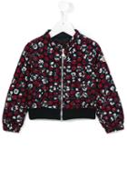 Moncler Kids - Floral Print Bomber Jacket - Kids - Cotton/polyamide/polyester - 10 Yrs, Black