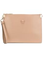 Versace Medusa Clutch - Nude & Neutrals