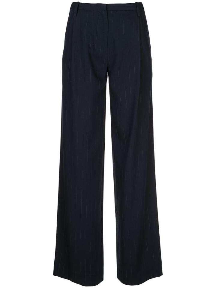 Dion Lee Faded Pinstripe Trousers - Blue