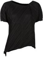 Pleats Please By Issey Miyake Pleated Texture Shortsleeved Blouse