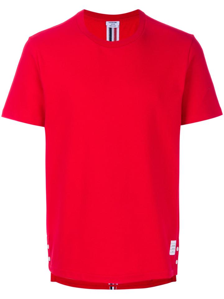 Thom Browne Signature Stripe T-shirt - Red