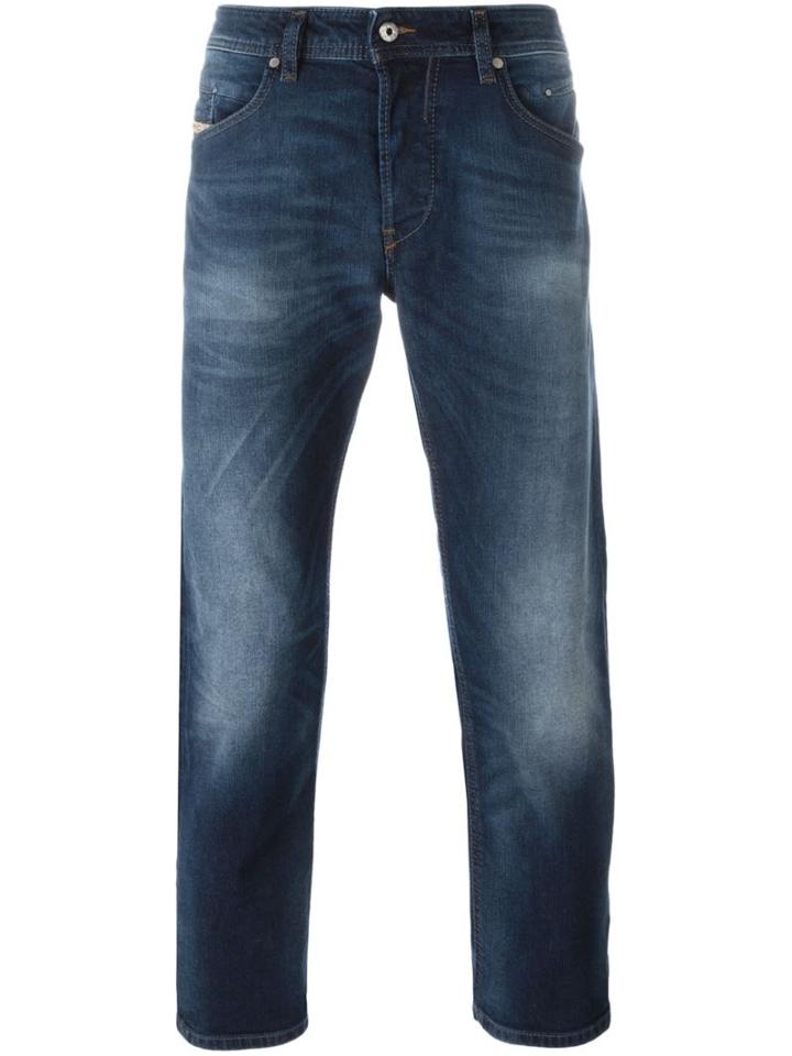 Diesel Belther 0853r Jeans, Men's, Size: 34/32, Blue, Cotton/spandex/elastane