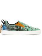 Msgm Eyelet Embellished Slip-on Sneakers