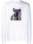 Palm Angels Teddy Print Sweatshirt - White