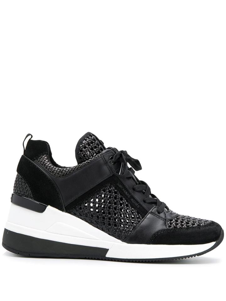 Michael Kors Georgie Woven Trainers - Black
