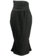 Moschino Pre-owned 1990's High Waist Skirt - Black