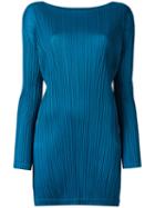 Pleats Please By Issey Miyake Pleated Tunic, Women's, Size: 4, Blue, Polyester