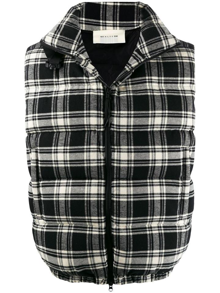 1017 Alyx 9sm Checked Gilet - Black