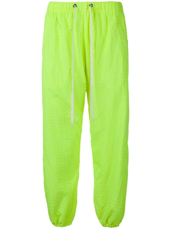 Duo Neon Green Jogging Pants - Yellow