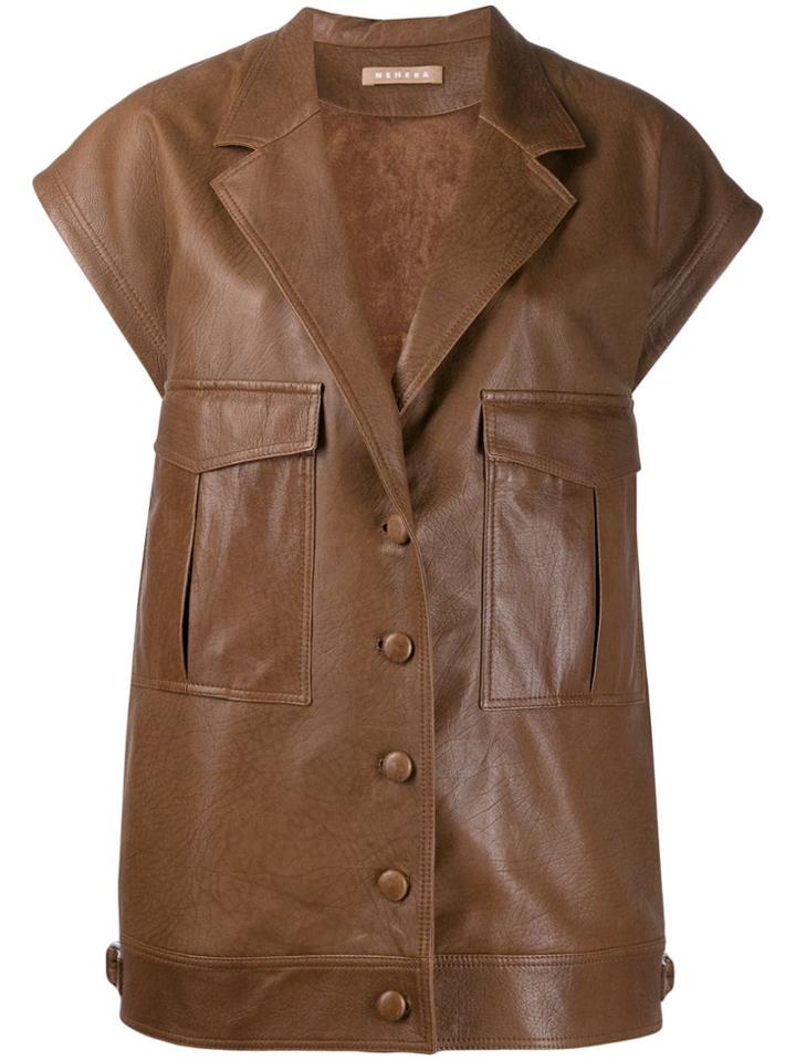 Nehera Lodes Leather Jacket - Brown