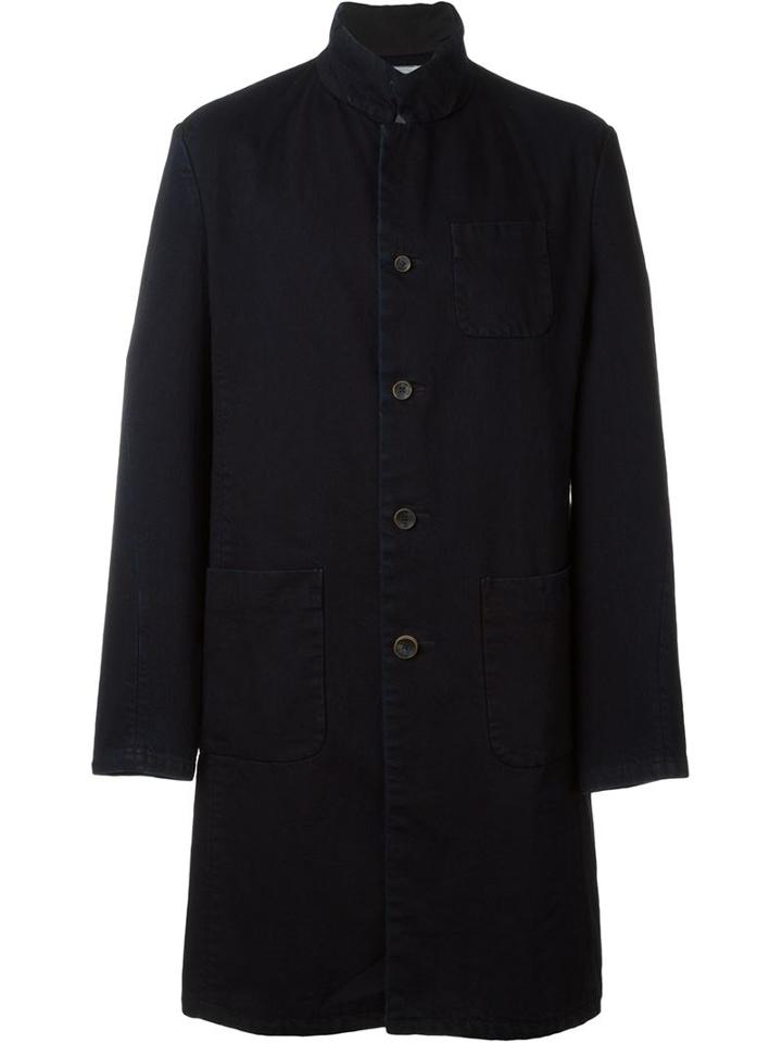 Individual Sentiments Woven Work Coat, Men's, Size: 3, Blue, Cotton