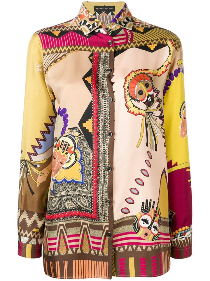 Etro Scarf-print Shirt - Multicolour