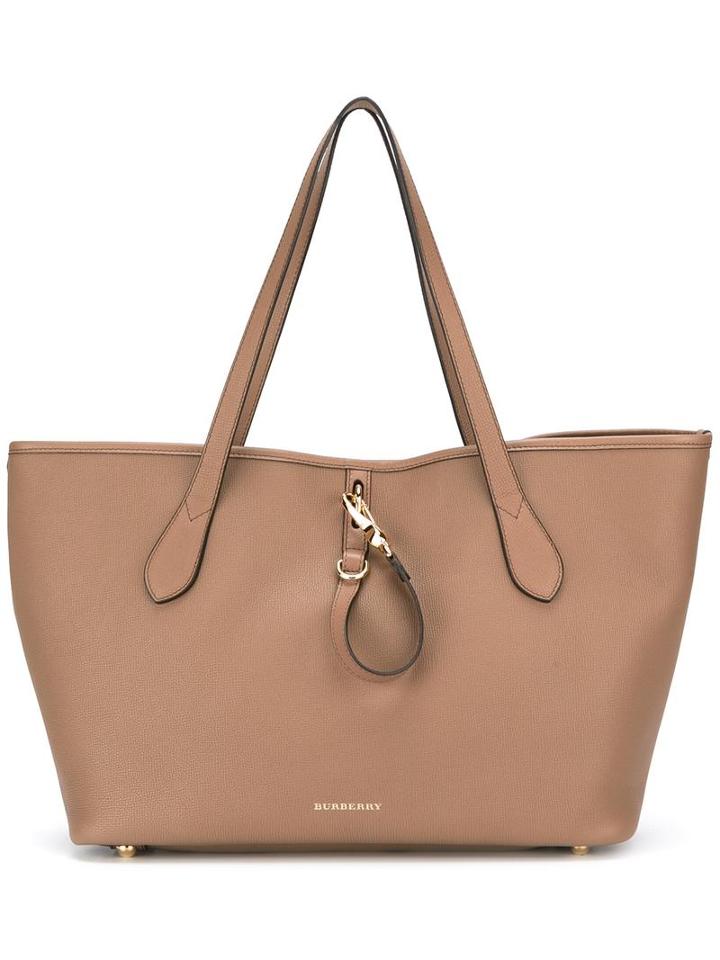 Burberry Grainy Tote, Women's, Brown, Leather