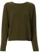 Suzusan Long-sleeve Cashmere Jumper - Green
