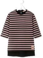 No21 Kids Striped Sweatshirt Dress, Girl's, Size: 12 Yrs, Black