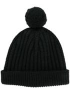Walter Van Beirendonck Ribbed Beanie - Black