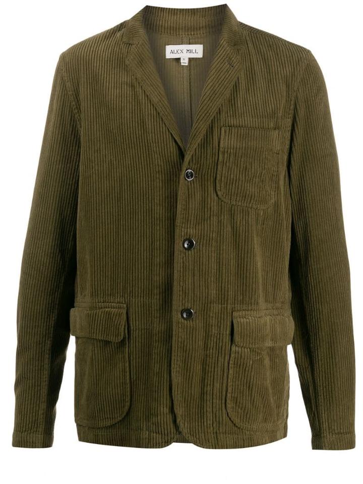 Alex Mill Single Breasted Corduroy Jacket - Green