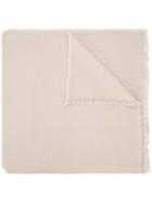 Denis Colomb Fringed Scarf, Women's, Nude/neutrals, Cashmere