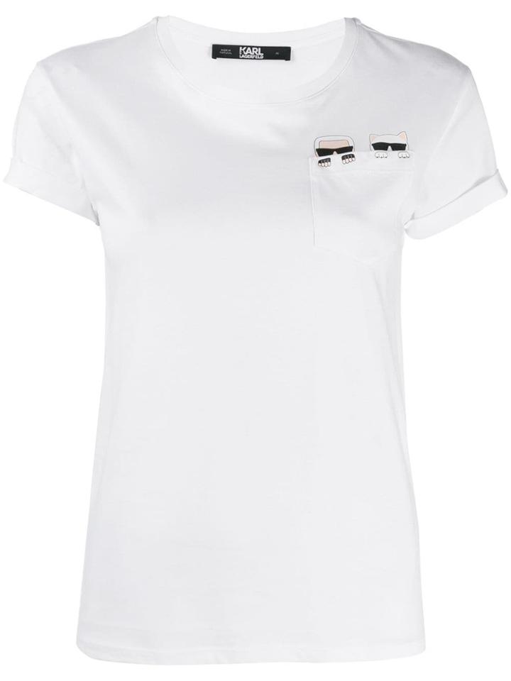 Karl Lagerfeld Karlito Pocket T-shirt - White
