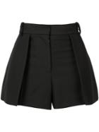Vera Wang Pleated Mini Skirt, Women's, Size: 0, Black, Cotton/nylon/wool