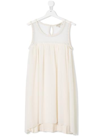 Twin-set Kids Crystal Smock Dress - Nude & Neutrals