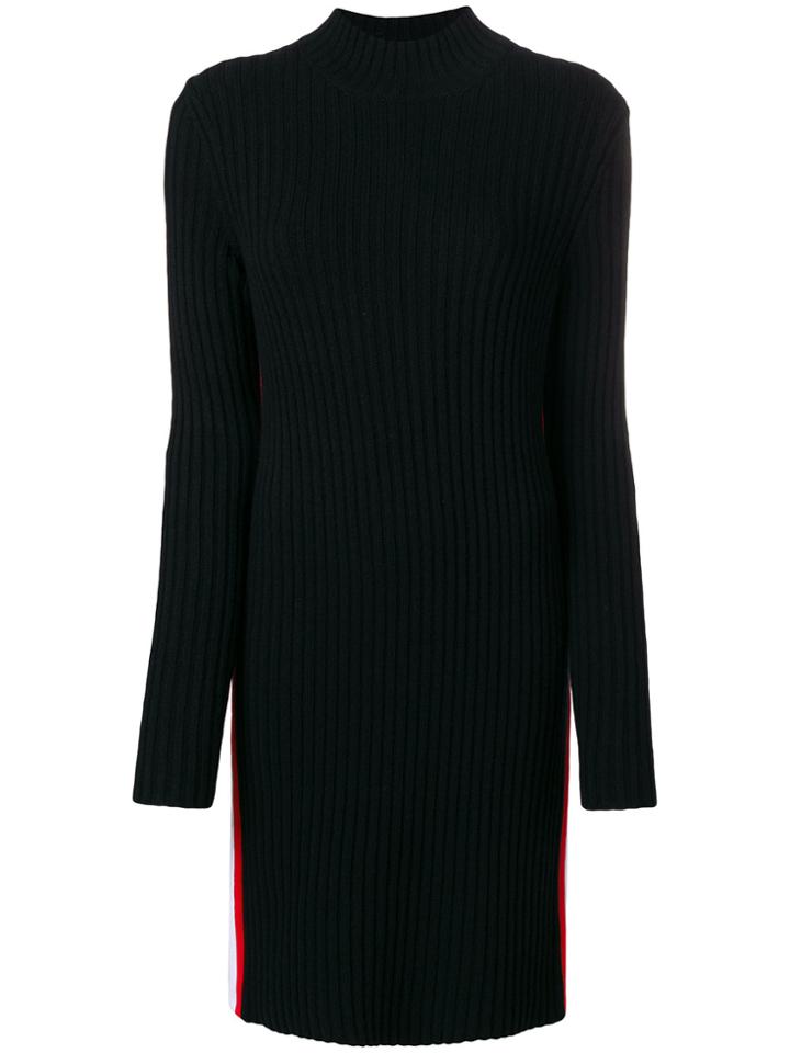 Calvin Klein 205w39nyc Side Stripe Polo Dress - Black