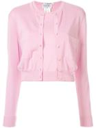 Chanel Pre-owned Cropped Knitted Cardigan And Top Set - Pink