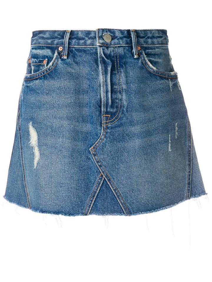 Grlfrnd Walk This Way Denim Skirt - Blue