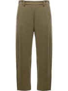 Ilaria Nistri Slim-fit Trousers, Women's, Size: 42, Green, Linen/flax/viscose