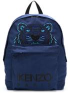 Kenzo Tiger Canvas Backpack - Blue