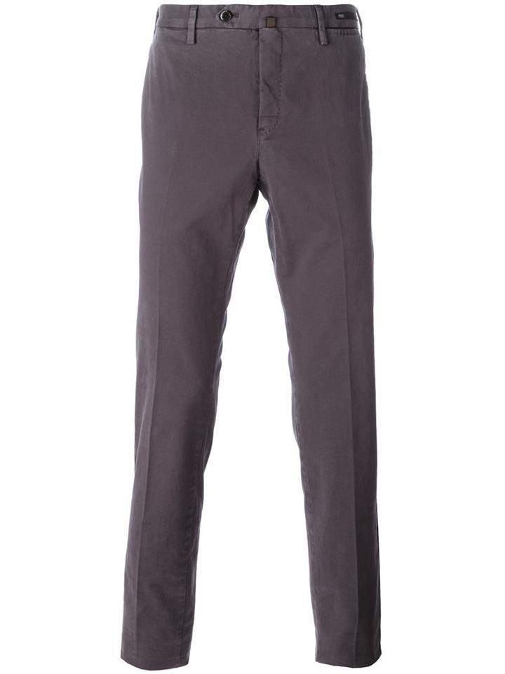 Pt01 Classic Chinos, Men's, Size: 48, Pink/purple, Cotton/elastodiene