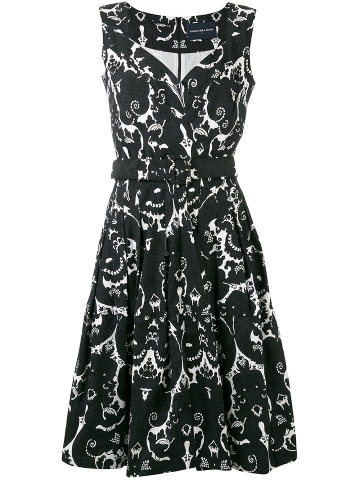 Samantha Sung - Yvette Dress - Women - Cotton/spandex/elastane - 4, Women's, Black, Cotton/spandex/elastane