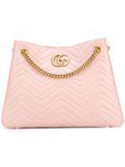 Gucci - Matelasse Shoulder Bag - Women - Calf Leather - One Size, Women's, Pink/purple, Calf Leather